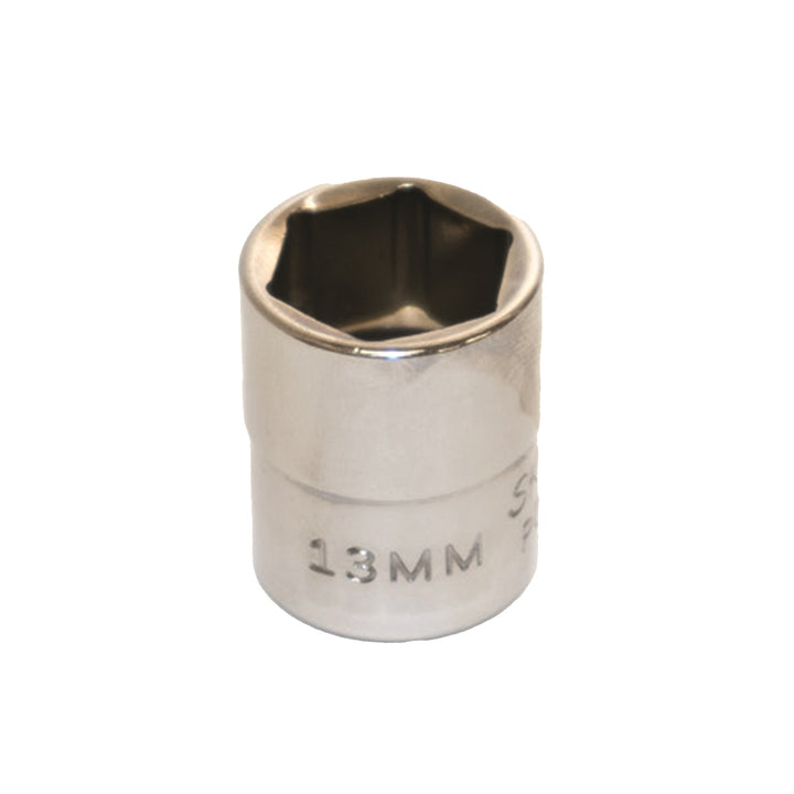 Image of SKILCRAFT® Socket - 1/4" Drive - 13mm Shallow Metric - 6-Point Fastener