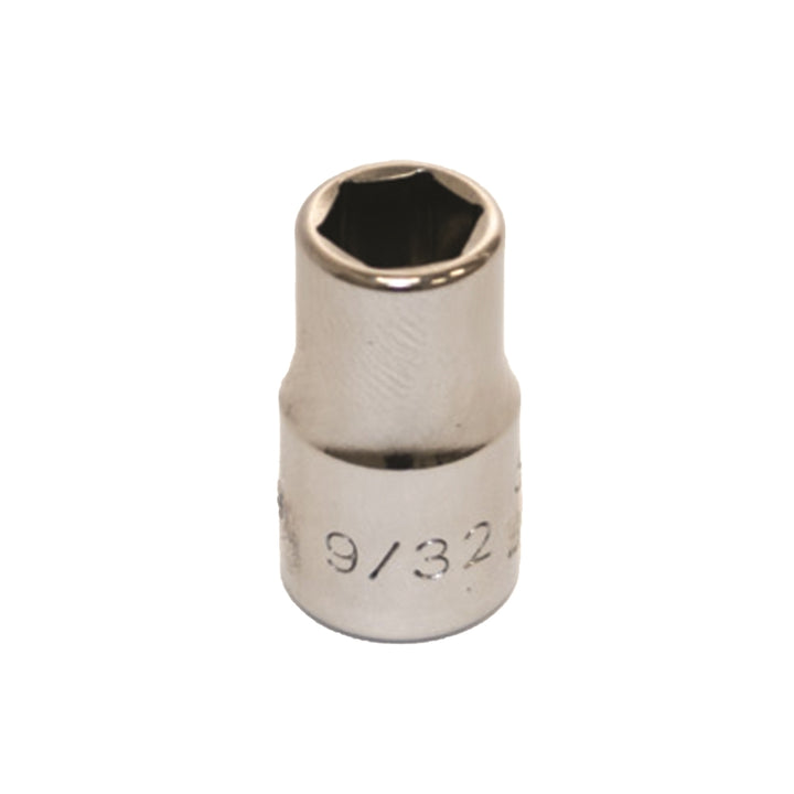 Image of SKILCRAFT® Socket - 1/4" Drive - 9/32" Shallow - SAE 6-Point Fastener
