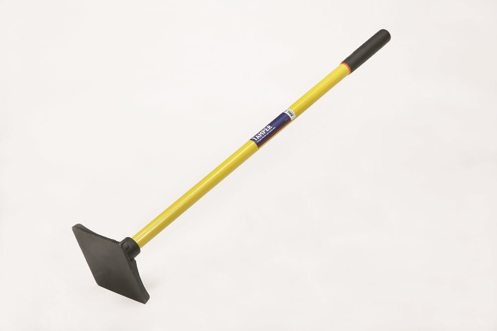 Tamper, Cast Iron Head, Industrial Grade, 42" Fiberglass Cushion Grip Handle