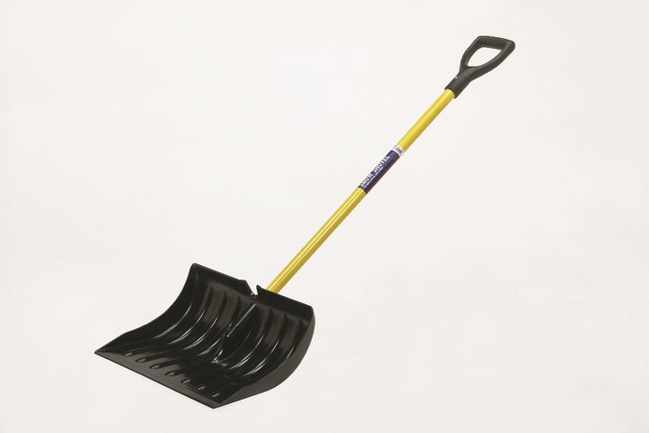 Snow Shovel, ABS Scoop, Industrial Grade, 40" Fiberglass D Grip Handle