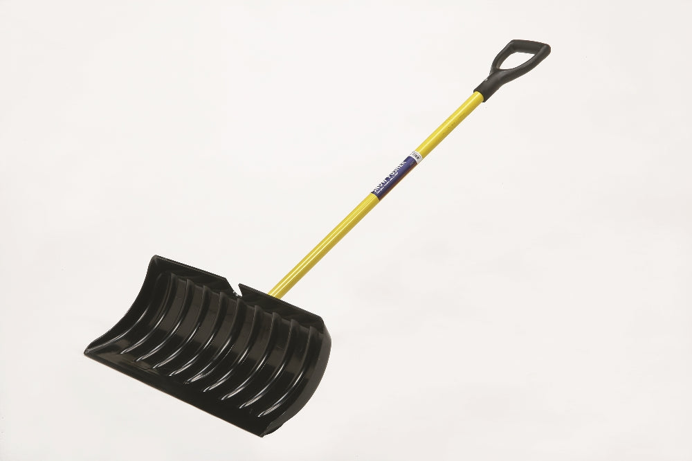 Snow Pusher, ABS Scoop, Industrial Grade, 40" Fiberglass D Grip Handle