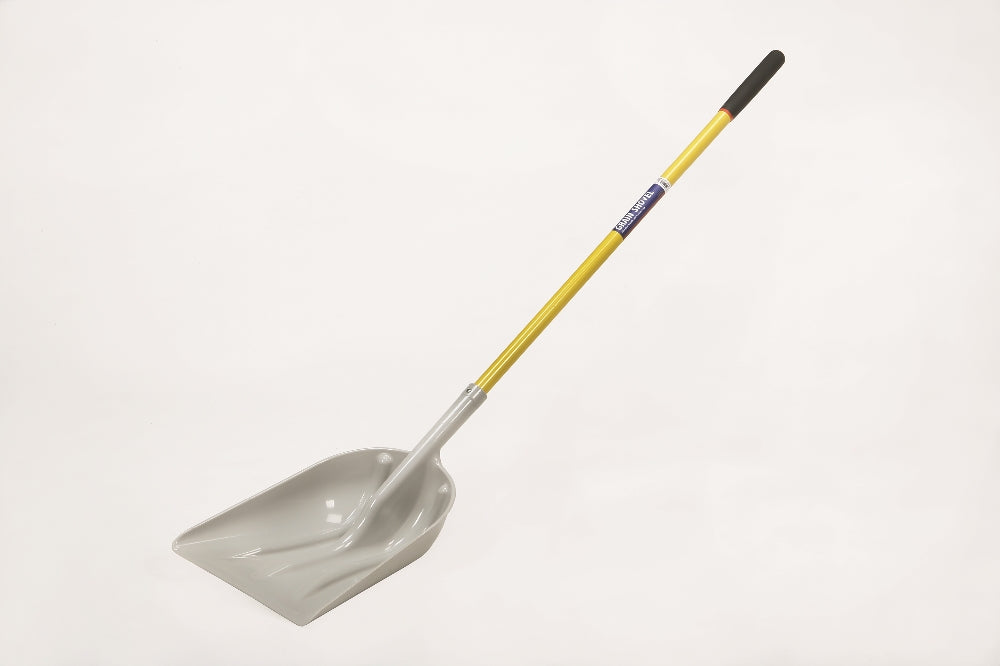 Scoop Shovel, ABS Head, 51" Fiberglass Cushioned Grip Handle