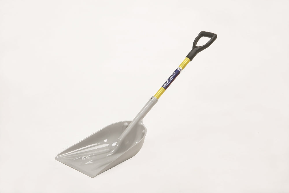 Scoop Shovel, ABS Head, 29" Fiberglass D Grip Handle