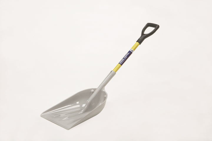 Scoop Shovel, ABS Head, 29" Fiberglass D Grip Handle