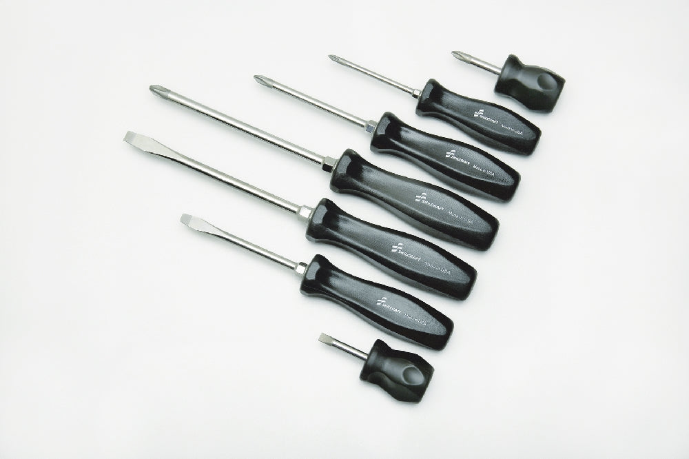 Image of SKILCRAFT® Pro-Grade Screwdriver Set, 3/16" - 5/16", 7 Piece Set, Case of 6 Sets
