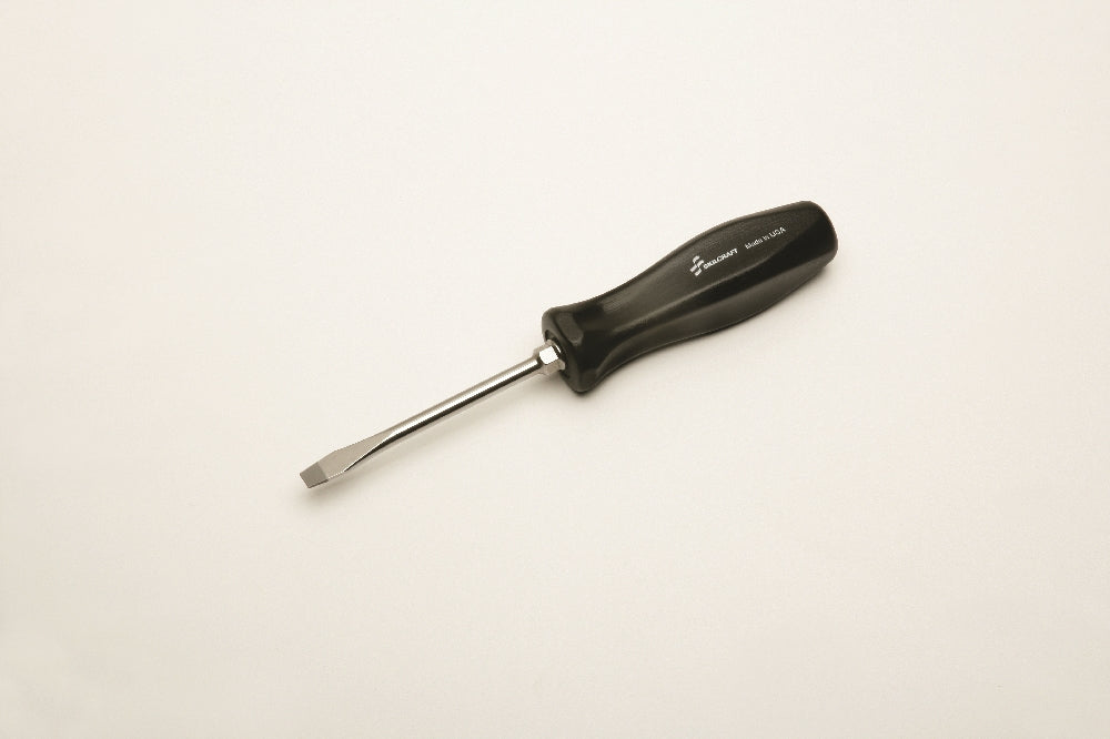 Image of SKILCRAFT® Pro-Grade Screwdriver, 1/4" Slotted Tip, 4"