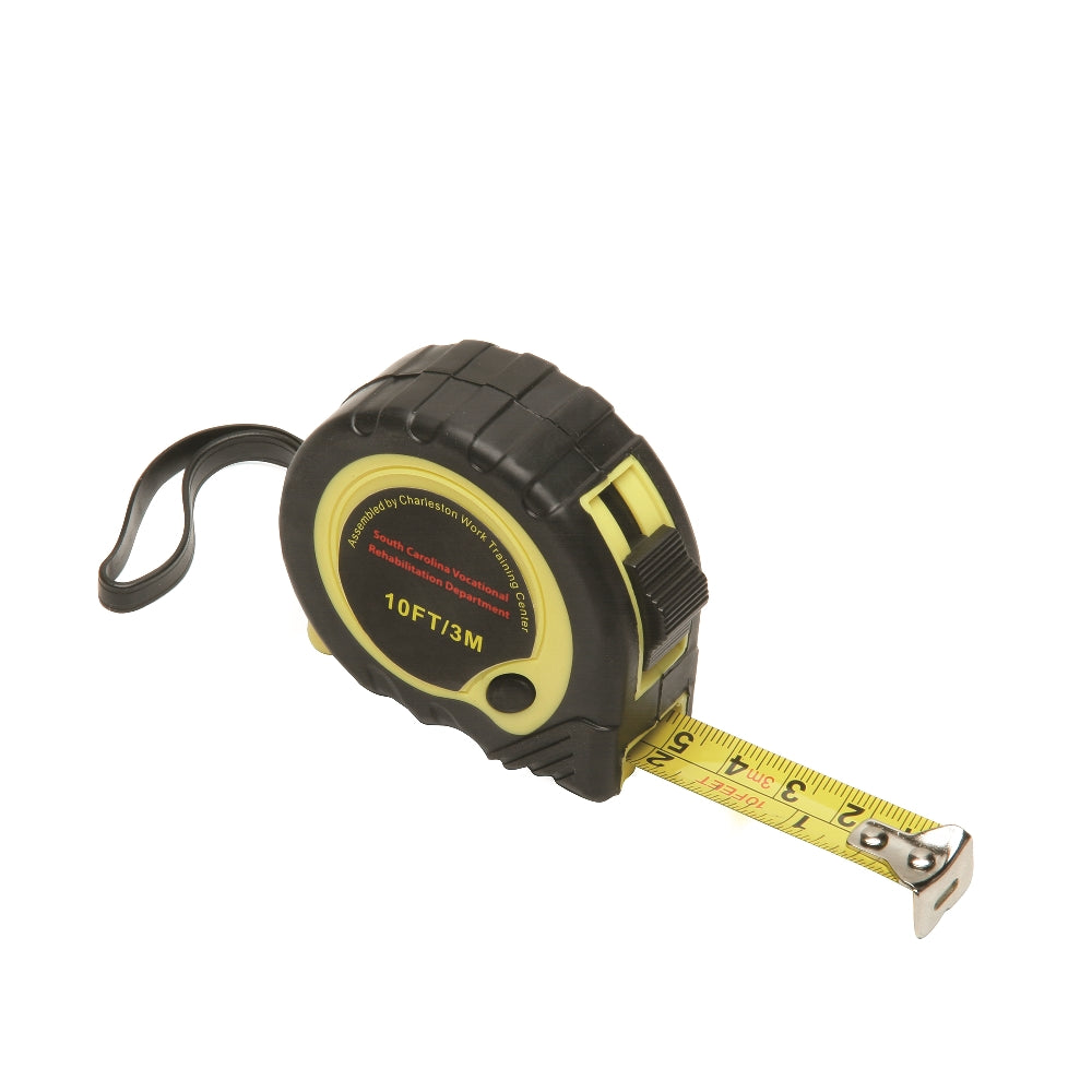 Tape Measure Steel Tape, 2nd Graduation for First 12" 16ths After, 10' x 1/2"