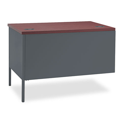 Image of HON® HP3235R.N.S Metro Classic Series Workstation Return, Right, 42w x 24d x 29.5h, Mahogany/Charcoal