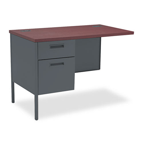 Image of HON® HP3236L.N.S Metro Classic Series Workstation Return, Left, 42w x 24d x 29.5h, Mahogany/Charcoal
