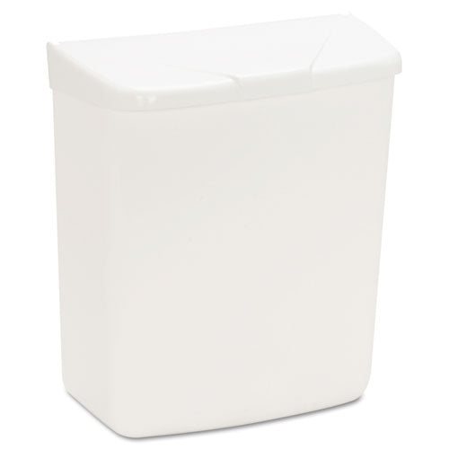 Image of HOSPECO® 250-201W Wall Mount Sanitary Napkin Receptacle-PPC, 1 gal, PPC Plastic, White