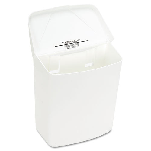 Image of HOSPECO® 250-201W Wall Mount Sanitary Napkin Receptacle-PPC, 1 gal, PPC Plastic, White