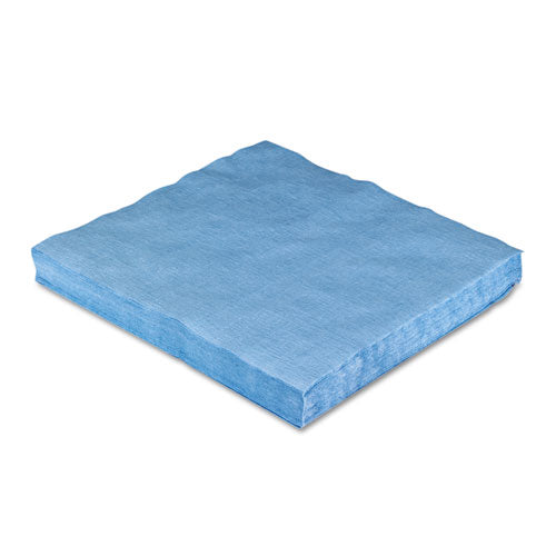 Image of HOSPECOÂ® Sontara Ec Engineered Cloths, 12 X 12, Blue, 100/pack, 10 Packs/carton