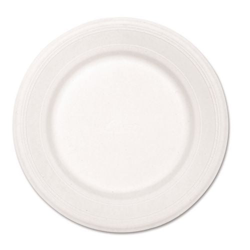 Image of Chinet® 21217 Paper Dinnerware, Plate, 10.5" Dia, White, 500/carton