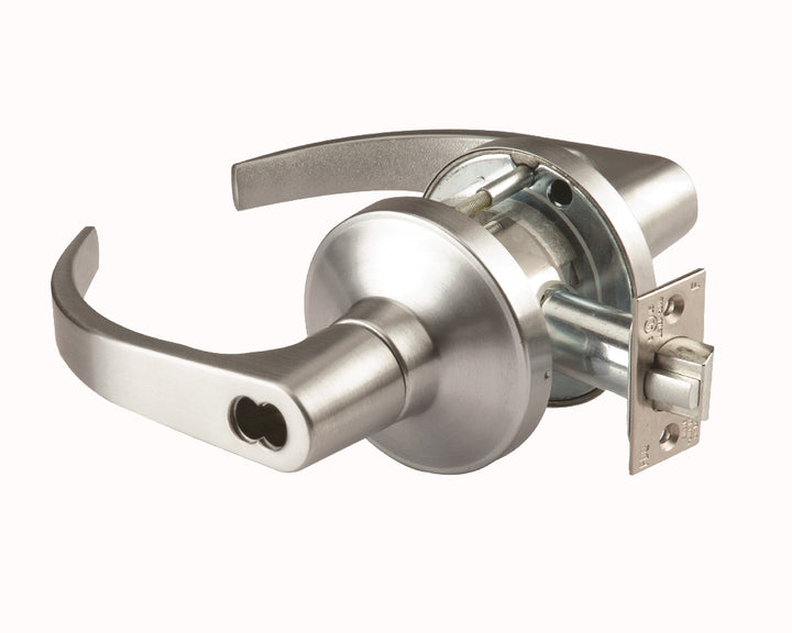 Skilcraft Door Locks Cylindrical GT Series, Store Door F91, GT 137, Boston, Small Interchangeable Core