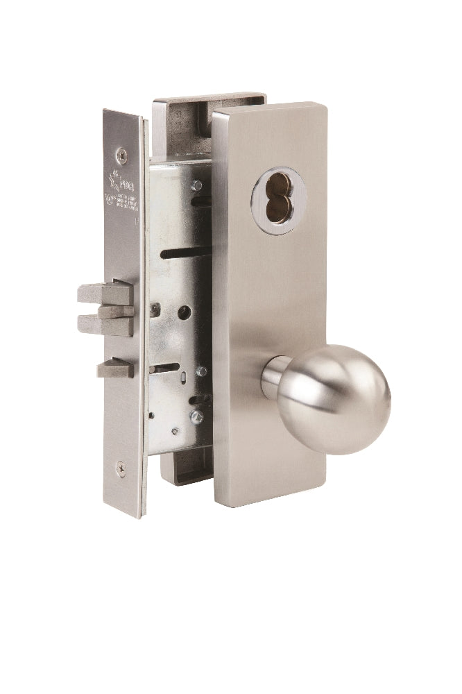 Skilcraft Door Locks Mortise MR Series, Entrance Storeroom F21, MR 135, Ball Knob