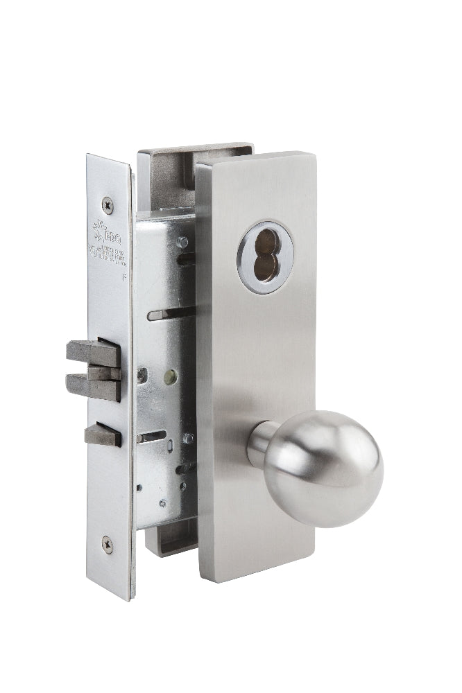 Skilcraft Door Locks Mortise MR Series, Privacy F22, MR 176, Ball Knob