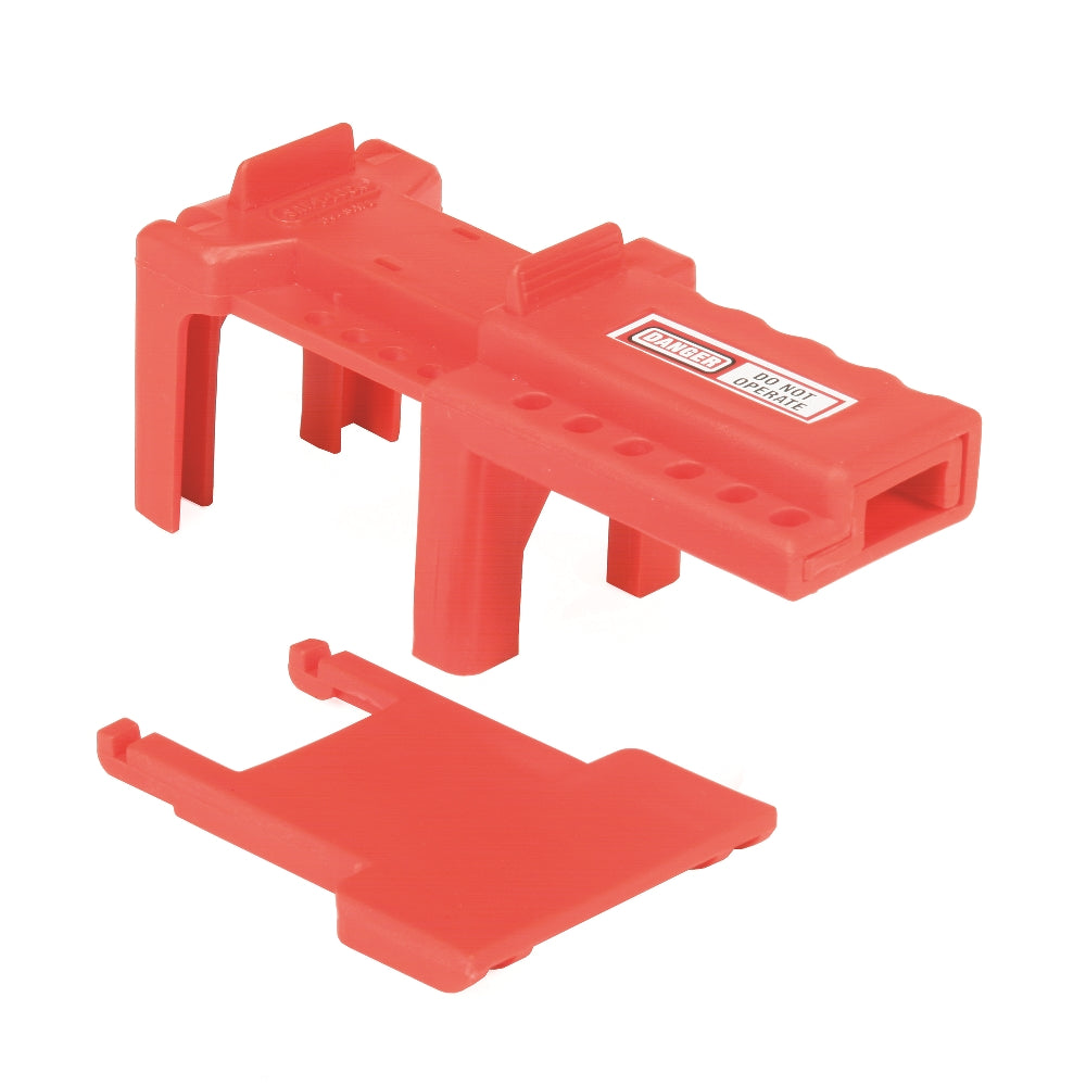 Image of SKILCRAFT® Ball Valve Lockout, Fits Pipe Size 1-1/2" to 2-1/2", Plastic