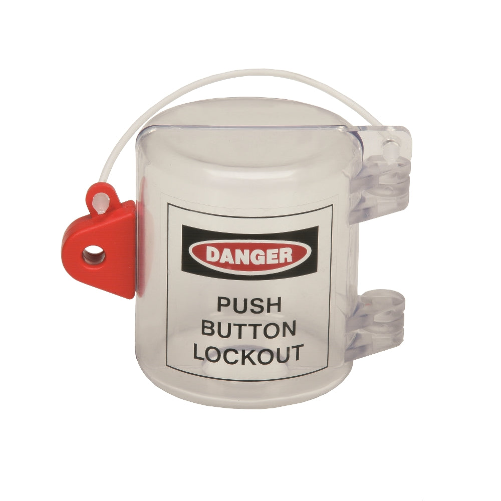 Image of SKILCRAFT® Push Button Lockout, 4" x 4" x 2.25"