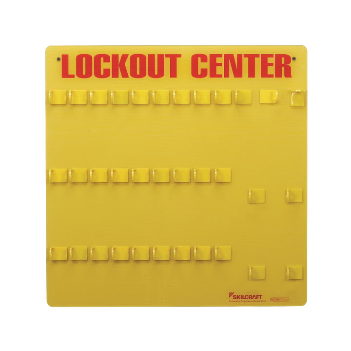 Image of SKILCRAFT® Lockout Tagout Station, 28 Padlock Slots
