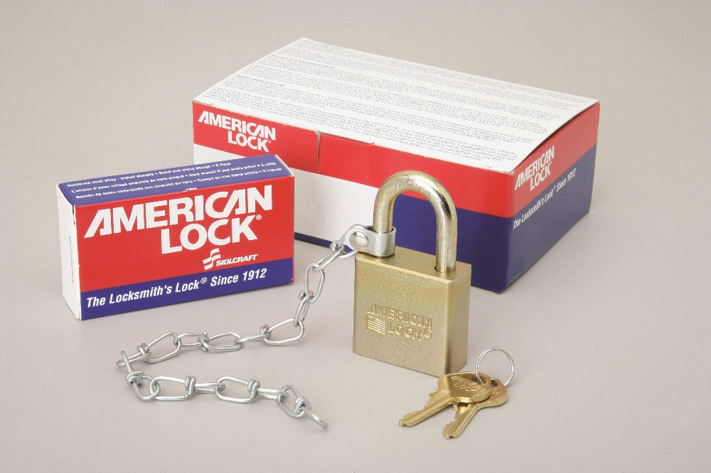 Image of SKILCRAFT® Solid Body Steel Padlocks, 1.75" Wide, Keyed Alike, 6/Set