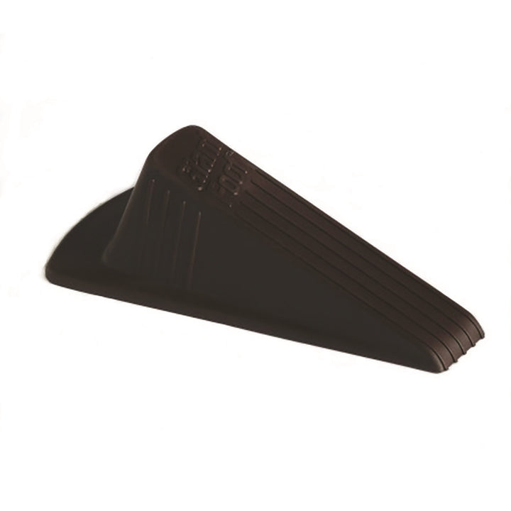 Image of SKILCRAFT® Doorstop, Non-Slip, Wedge Style, Rubber, Extra Large, Brown, Case of 12
