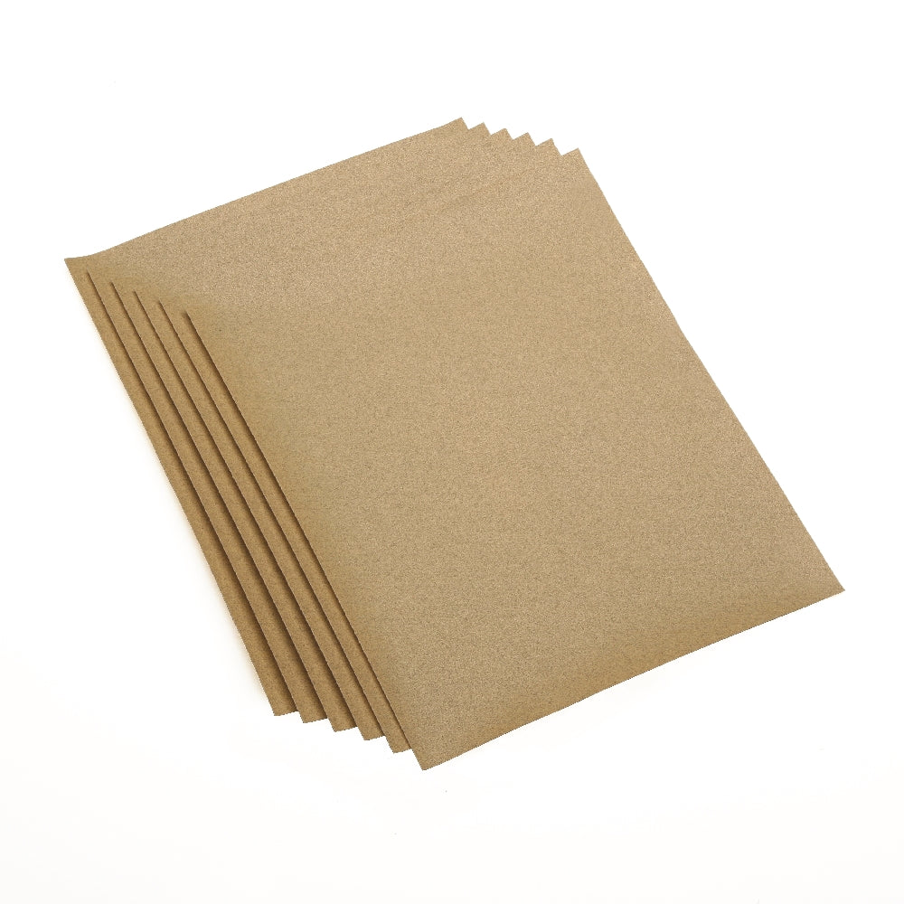 Image of SKILCRAFT® Sandpaper, Aluminum Oxide, 9" x 11" Sheet, 120 Grit