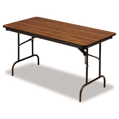 Image of Iceberg 55215 OfficeWorks Commercial Wood-Laminate Folding Table, Rectangular, 60" x 30" x 29", Oak