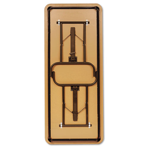 Image of Iceberg 55215 OfficeWorks Commercial Wood-Laminate Folding Table, Rectangular, 60" x 30" x 29", Oak