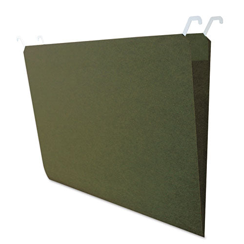 Image of find It FT07043 Hanging File Folders with Innovative Top Rail, Legal Size, 1/4-Cut Tabs, Standard Green, 20/Pack