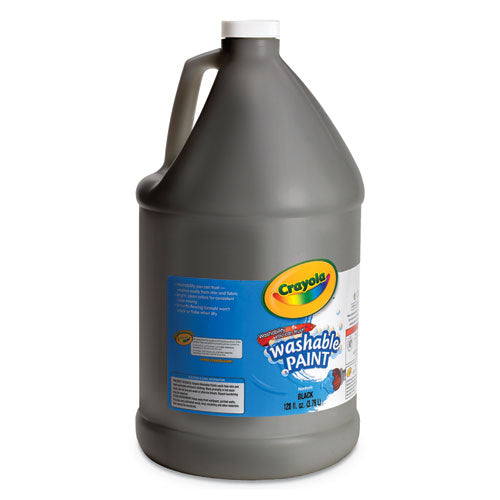 Image of Crayola® 542128051 Washable Paint, Black, 1 Gal Bottle