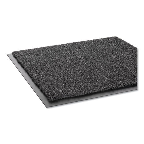 Image of Crown GS 0034CH Rely-On Olefin Indoor Wiper Mat, Rectangular, Charcoal Gray Cut Pile Surface, 36" x 48"