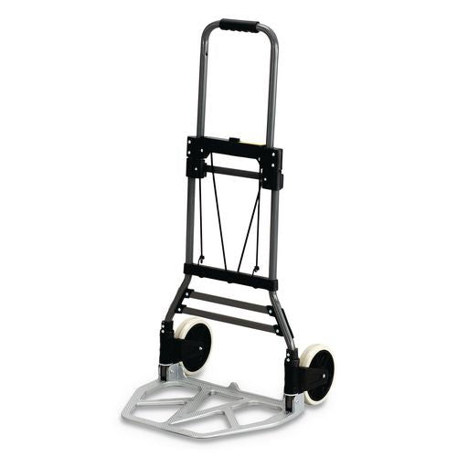 Image of Safco® 4062 Stow-Away Collapsible Medium Hand Truck, 275 Lb Capacity, 19 X 17.75 X 38.75, Aluminum
