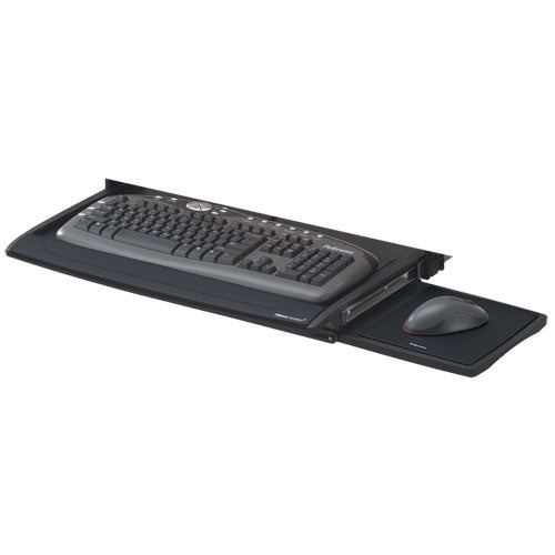 Image of Fellowes® 8031207 Deluxe Keyboard Drawer, 20.5w X 11.13d, Black