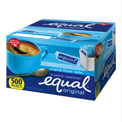 Image of Equal® 20015448 Zero Calorie Sweetener, 0.04 oz Packet, 500/Box