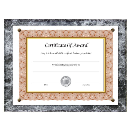 Image of NuDell 18815M Award-A-Plaque Document Holder, Acrylic/Plastic, 10.5 x 13, Black