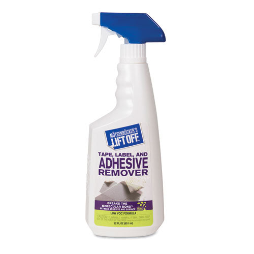 Image of Motsenbocker's Lift-Off® MTS 40701 Tape, Label And Adhesive Remover, 22 Oz Trigger Spray, 6/carton