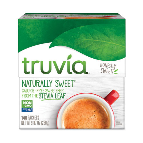 Image of Truvia® BBD02054 Natural Sugar Substitute, 0.12 oz Packet, 140/Box