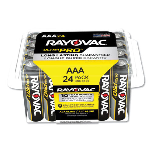Image of Rayovac® ALAAA-24PPJ Ultra Pro Alkaline Aaa Batteries, 24/pack