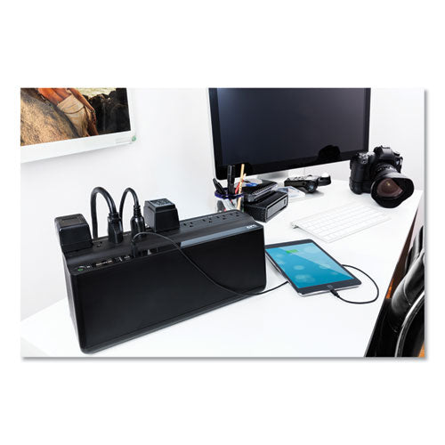 Image of APCÂ® Smart-UPS 850 VA Battery Backup System, 9 Outlets, 120 VA, 354 J