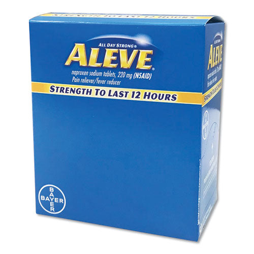 Image of Aleve® 01832 Pain Reliever Tablets, 50 Packs/box