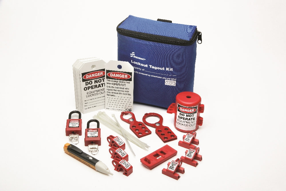 Image of SKILCRAFT® Lockout Tagout Electrical Kit with Breaker and Plug Lockouts