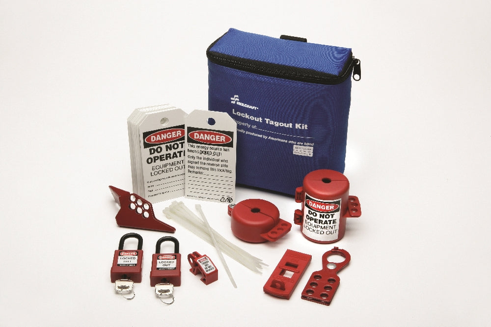 Image of SKILCRAFT® Lockout Tagout Electrical Valve Kit, 29 Piece Kit