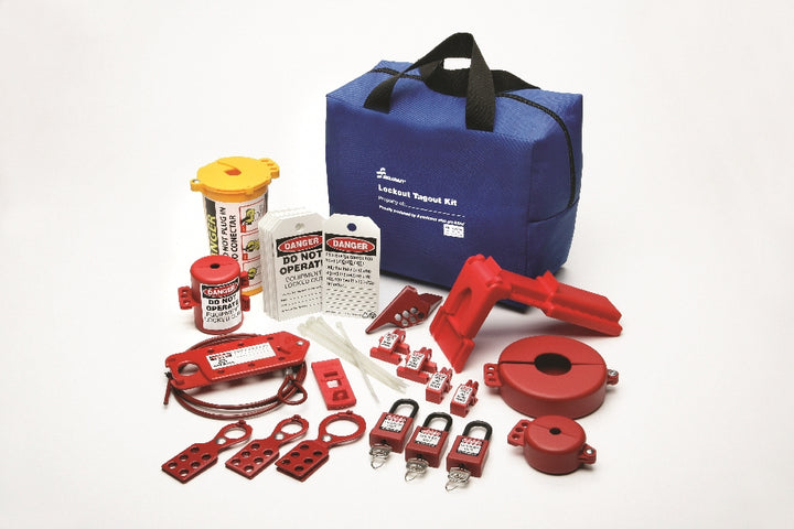 Image of SKILCRAFT® Lockout Tagout Electrical Valve Kit, 37 Piece Kit