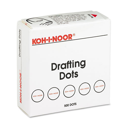 Image of Koh-I-Noor 25900J01 Adhesive Drafting Dots, 0.88" Dia, Dries Clear, 500/box