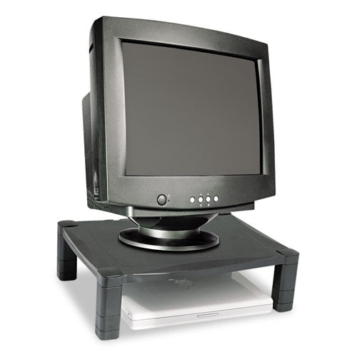 Image of Kantek MS400 Single-Level Monitor Stand, 17" X 13.25" X 3" To 6.5", Black, Supports 50 Lbs