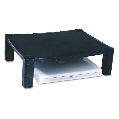 Image of Kantek MS400 Single-Level Monitor Stand, 17" X 13.25" X 3" To 6.5", Black, Supports 50 Lbs