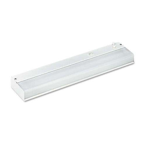 Image of LeduÂ® Low-Profile Under-Cabinet LED-Tube Light Fixture with (1) 9 W LED Tube, Steel Housing, 18.25" x 4" x 1.75", White