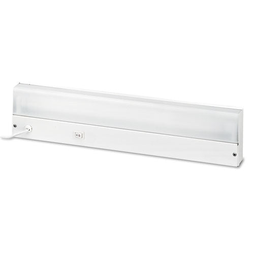 Image of LeduÂ® Low-Profile Under-Cabinet LED-Tube Light Fixture with (1) 9 W LED Tube, Steel Housing, 18.25" x 4" x 1.75", White