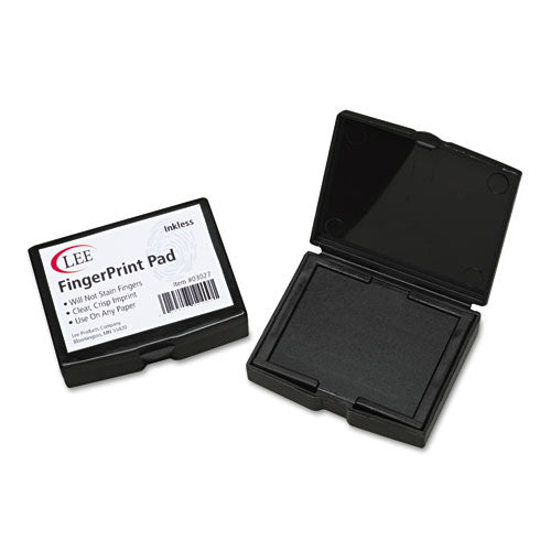 Image of LEE 03027 Inkless Fingerprint Pad, 2.25" x 1.75", Black