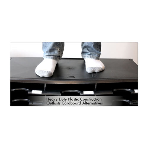 Image of Storex 61601U01C Storex Literature Organizer, 12 Compartments, 10.63 x 13.3 x 31.4, Gray